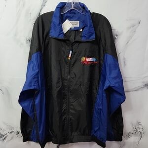 Men's 2XL NASCAR Generic Nylon Windbreaker/No Hood NWT